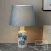Rund Lige “Dueblå” stof. Hør - Thumbnail Image 3