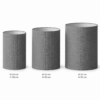 Cylinder lampeskærm. Grå - Thumbnail Image 3