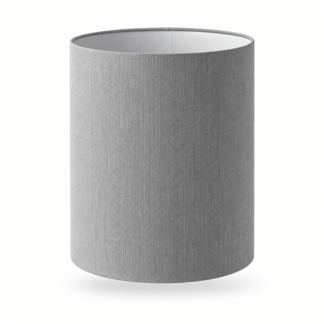 Cylinder lampeskærm. Grå