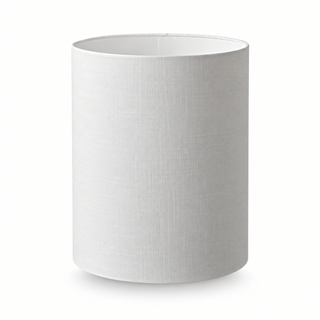 Cylinder lampeskærm. Hvid