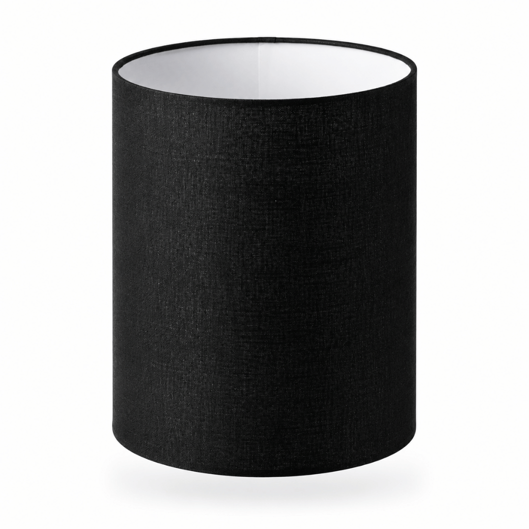 Cylinder lampeskærm. Sort