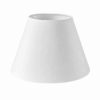 Rund skrå lampeskærm "Hvid" stof. Bomuld - Thumbnail Image 1