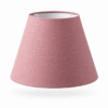 Rund skrå lampeskærm "Rosa" stof. Hør - Thumbnail Image 1