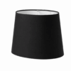 Oval lampeskærm "Sort" stof. Bomuld - Thumbnail Image 1