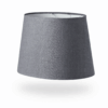 Oval lampeskærm "Grå" stof. Hør - Thumbnail Image 1