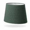 Oval lampeskærm "Grøn" stof. Hør - Thumbnail Image 1