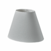 Oval Skrå lampeskærm "Hvid" stof. Hør - Thumbnail Image 1
