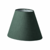Oval Skrå lampeskærm "Grøn" stof. Hør - Thumbnail Image 1