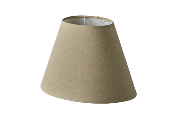 Oval Skrå "Sand" stof. Hør