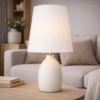 Premium ST lampeskærm “Hvid” stof. Bomuld - Thumbnail Image 3