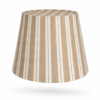 Stribede lampeskærme “Bred brun” stof. - Thumbnail Image 1