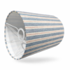 Stribet cylinder lampeskærme.  Bred blå - Thumbnail Image 2