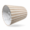Stribet cylinder lampeskærme.  Bred brun - Thumbnail Image 2