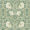 William Morris “Small Pimpernel Olive” stof. Bomuld. Cyl - Thumbnail Image 3