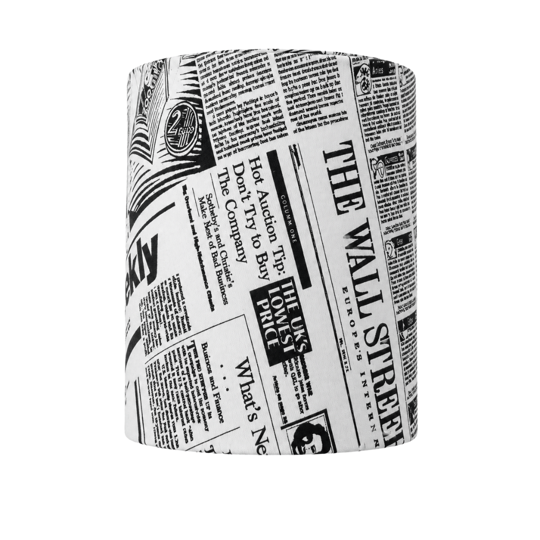 Newspaper cylinder lampeskærm