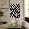 Zebra cylinder lampeskærm - Thumbnail Image 4