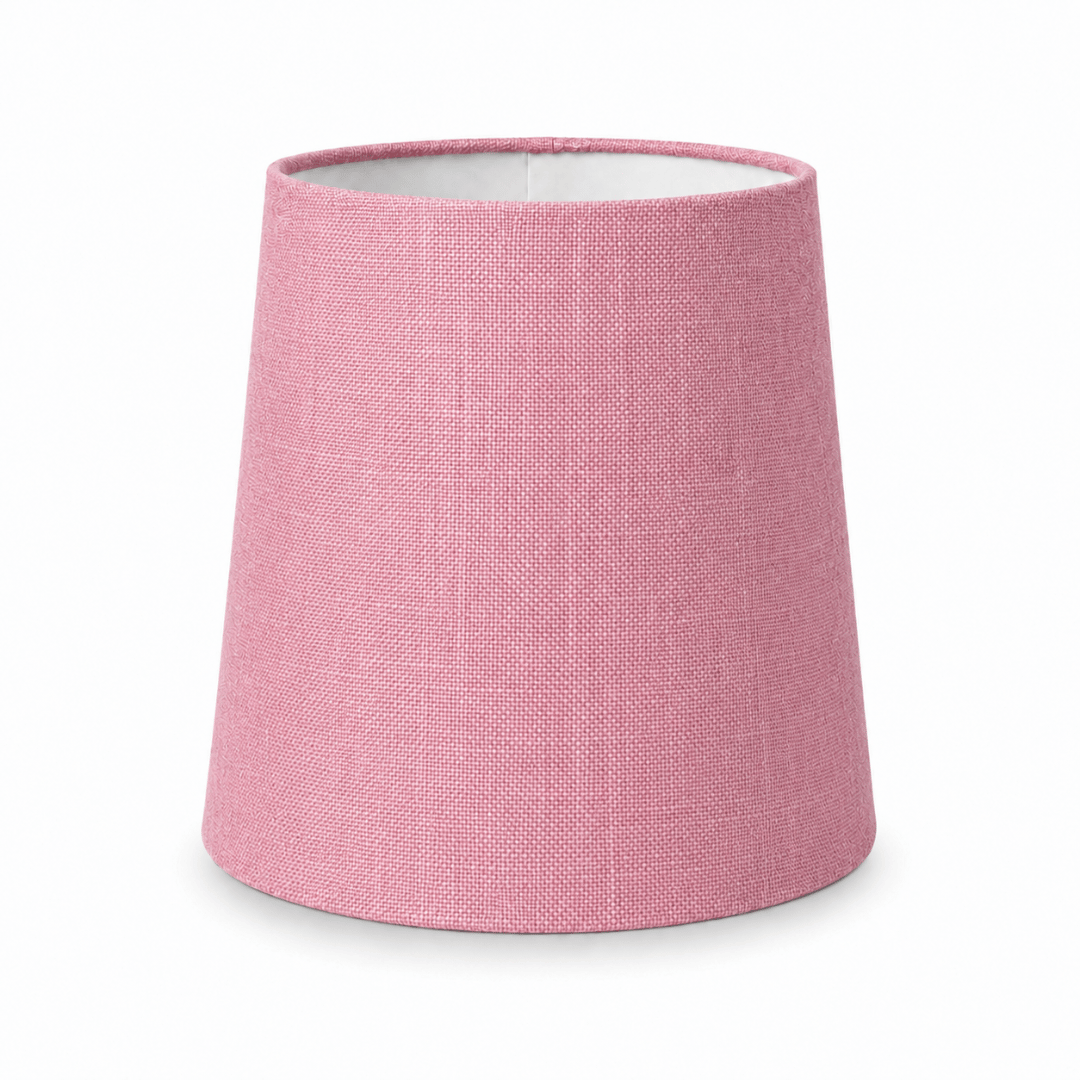 Lampet lampeskærm. Rosa. hør
